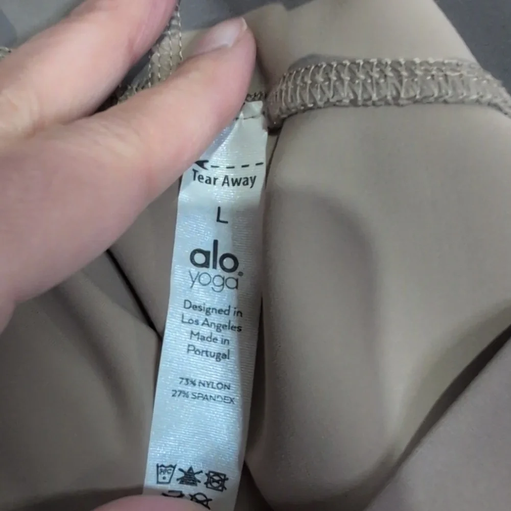 Alo Yoga Putty Camo High Rise Vapor Leggings - Size Large Full Length NWOT - Picture 9 of 9